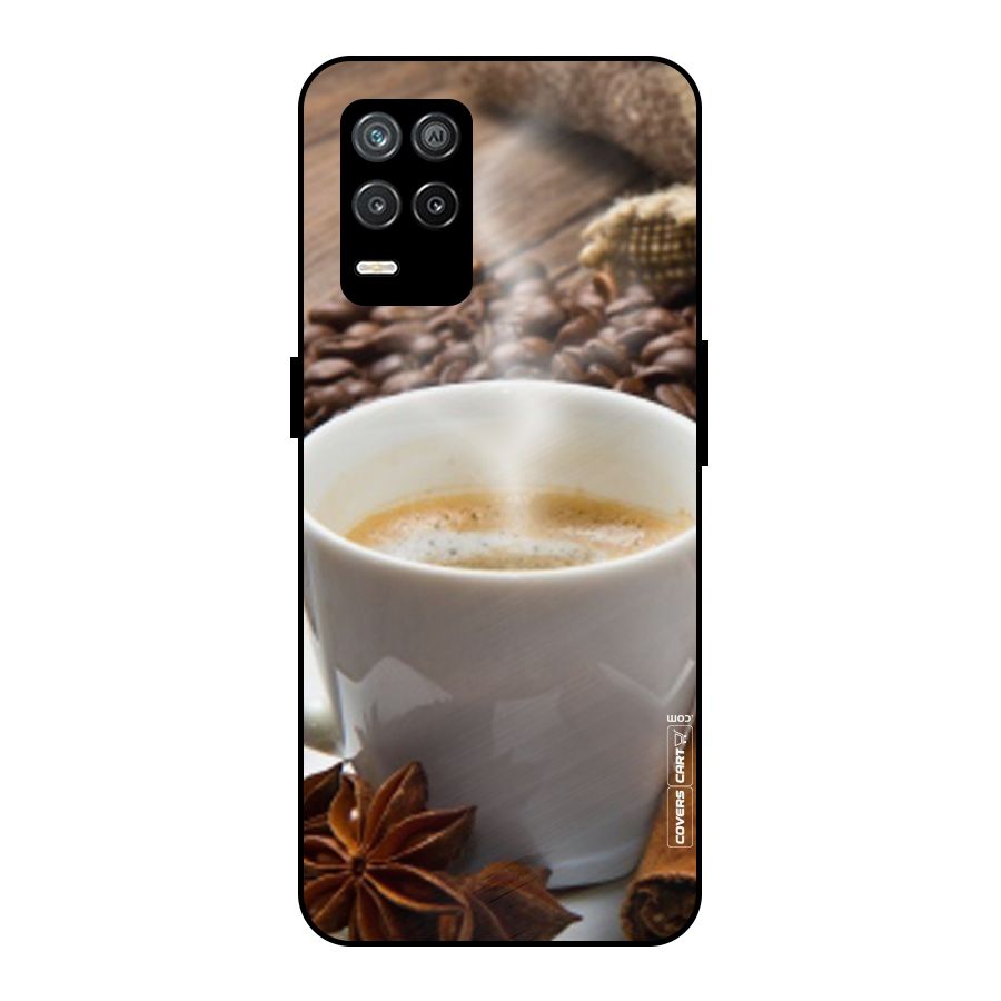 Classic Coffee Beans Metal Back Case for Realme 8s 5G