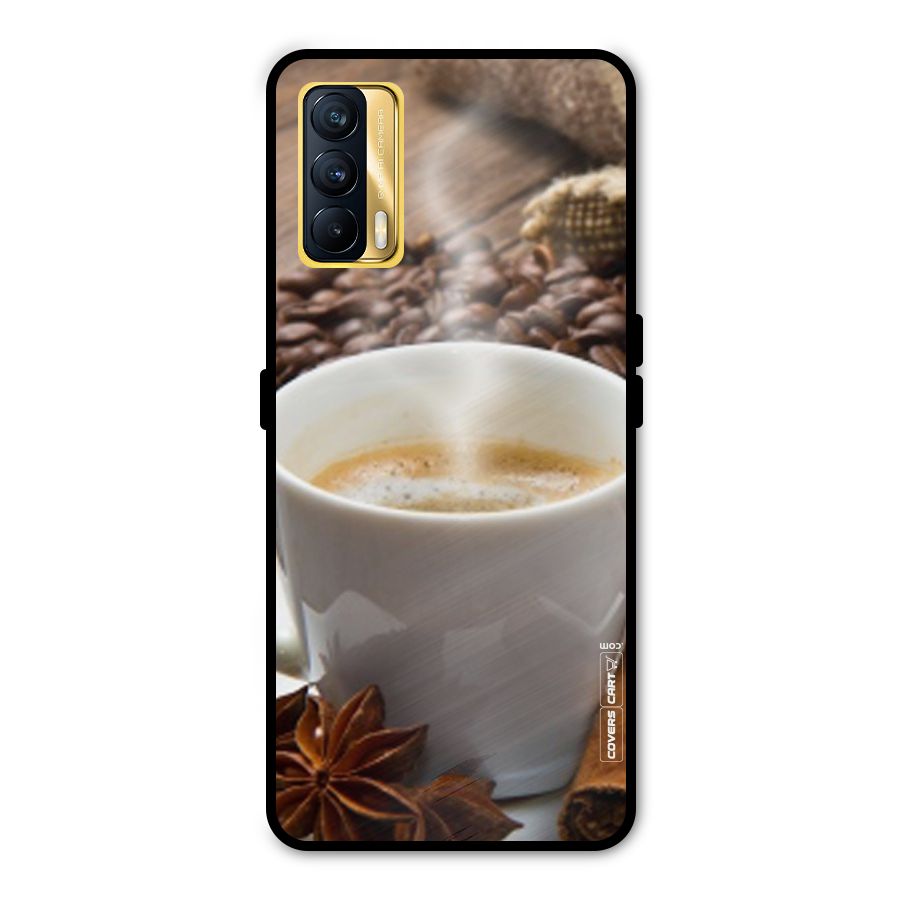 Classic Coffee Beans Metal Back Case for Realme X7