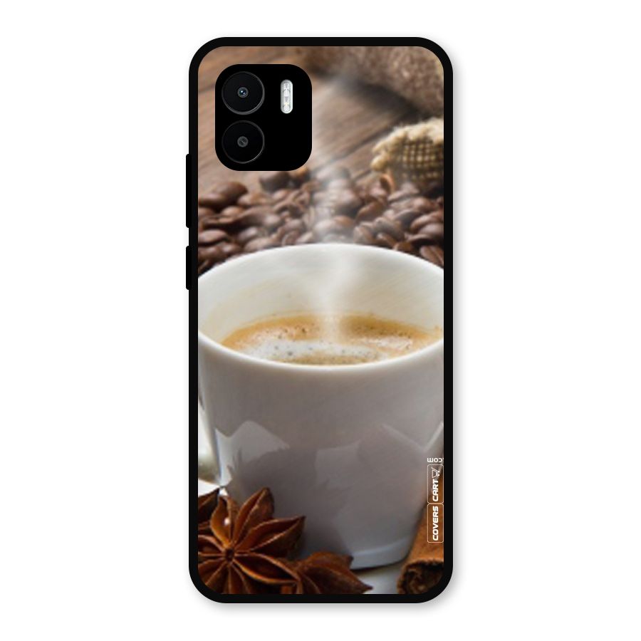 Classic Coffee Beans Metal Back Case for Redmi A1