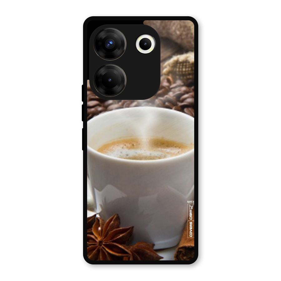 Classic Coffee Beans Metal Back Case for Tecno Camon 20 Pro