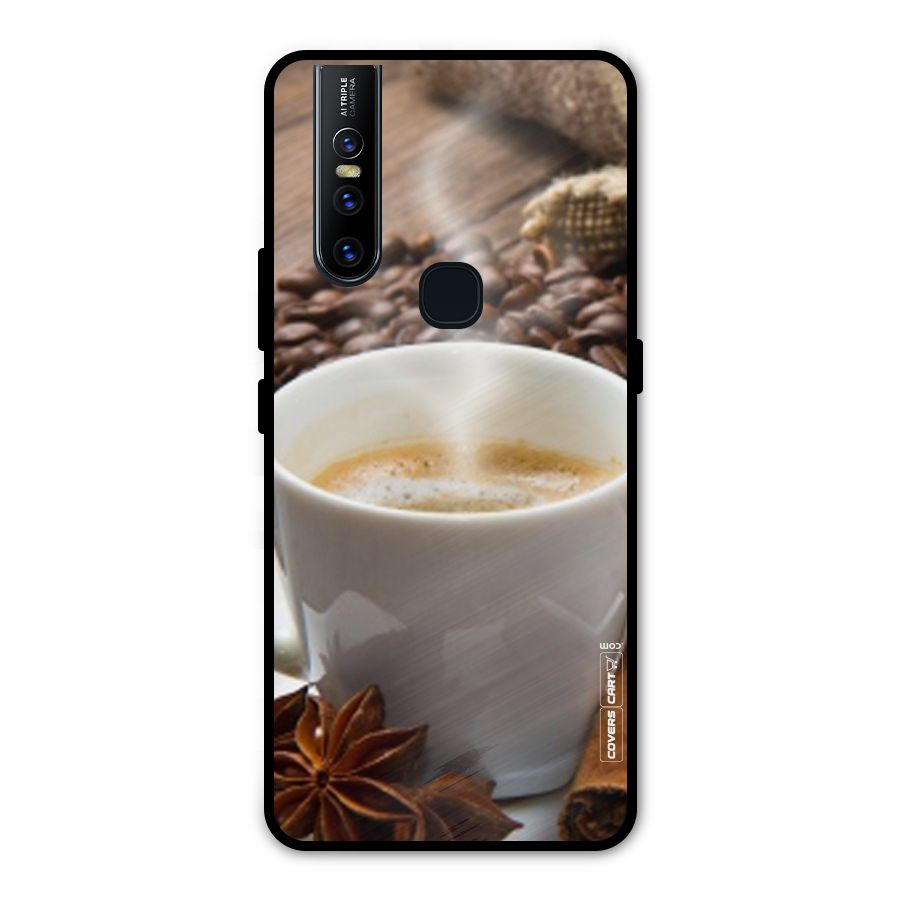 Classic Coffee Beans Metal Back Case for Vivo V15