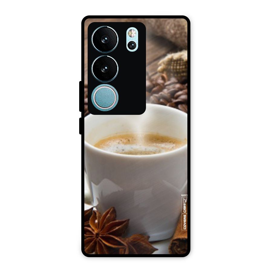 Classic Coffee Beans Metal Back Case for Vivo V29