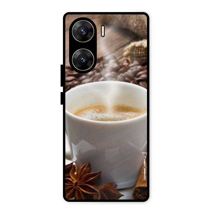 Classic Coffee Beans Metal Back Case for Vivo V29e