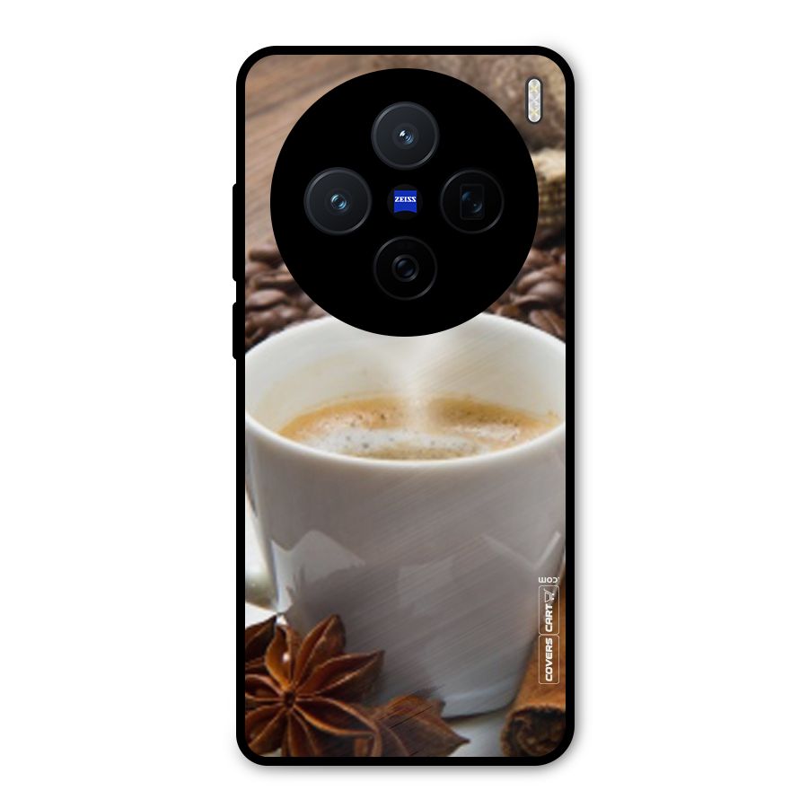 Classic Coffee Beans Metal Back Case for Vivo X200