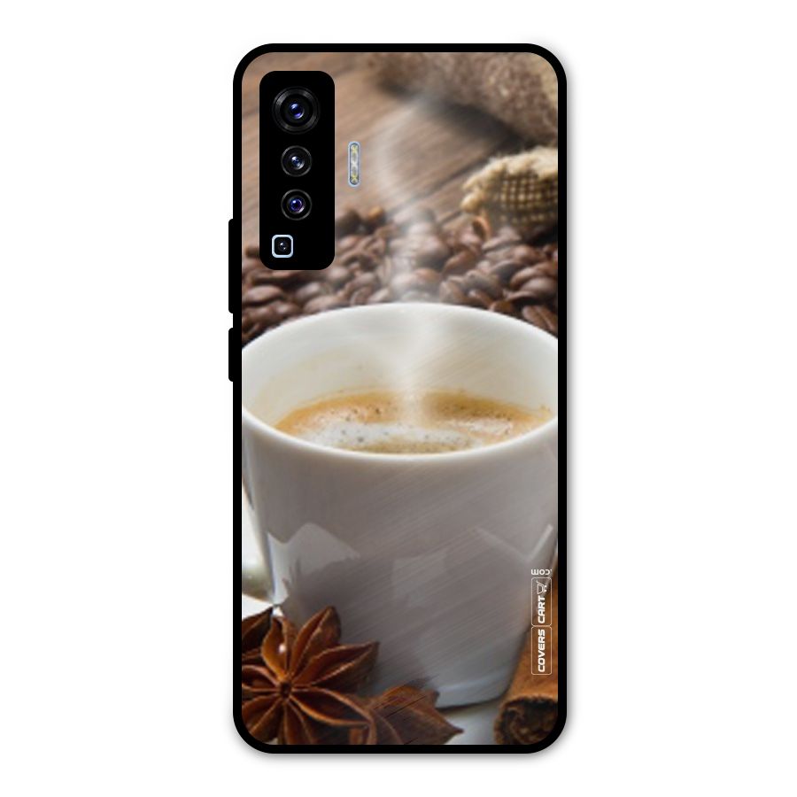 Classic Coffee Beans Metal Back Case for Vivo X50