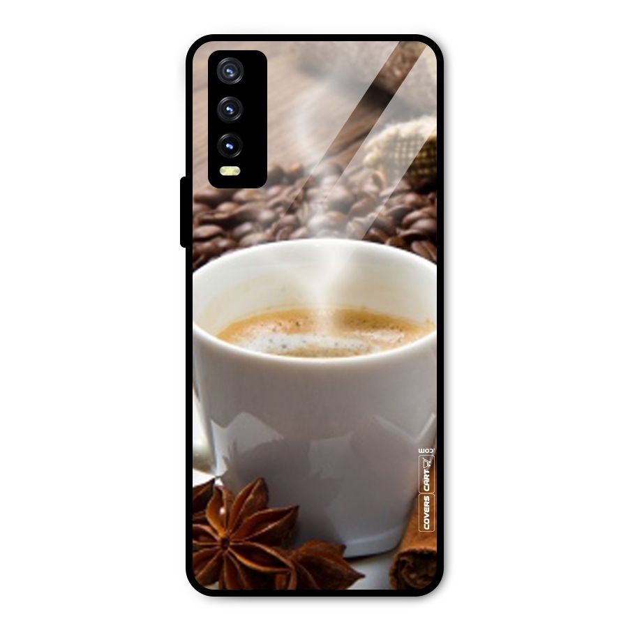 Classic Coffee Beans Metal Back Case for Vivo Y20g