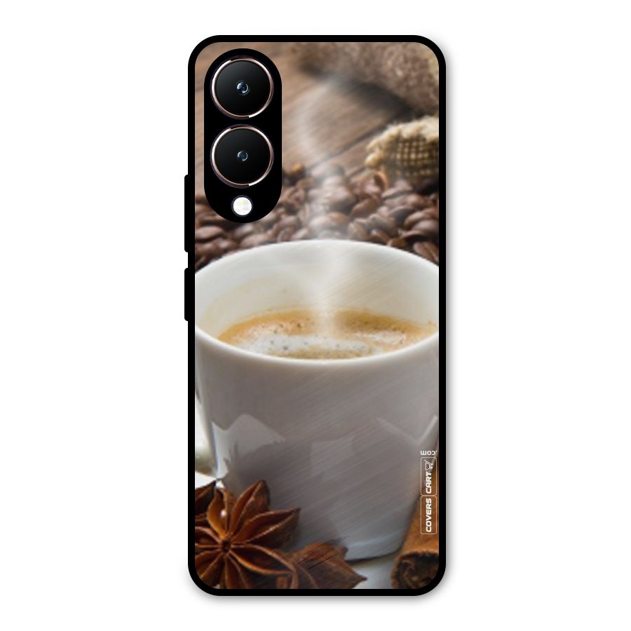 Classic Coffee Beans Metal Back Case for Vivo Y28