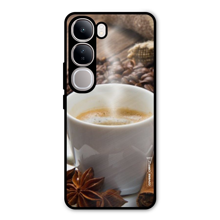 Classic Coffee Beans Metal Back Case for Vivo Y300