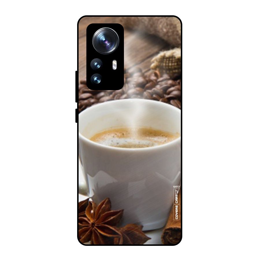 Classic Coffee Beans Metal Back Case for Xiaomi 12 Pro