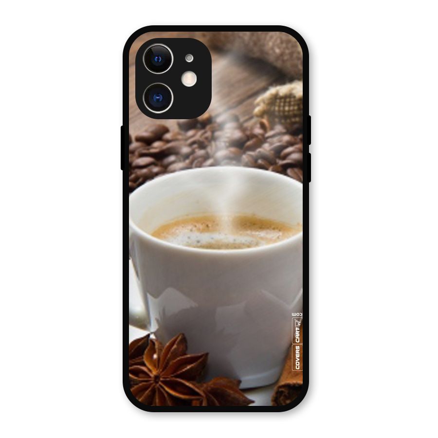 Classic Coffee Beans Metal Back Case for iPhone 12