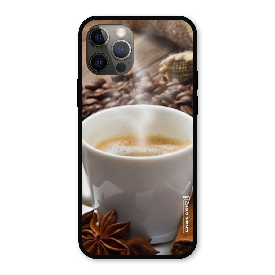 Classic Coffee Beans Metal Back Case for iPhone 12 Pro