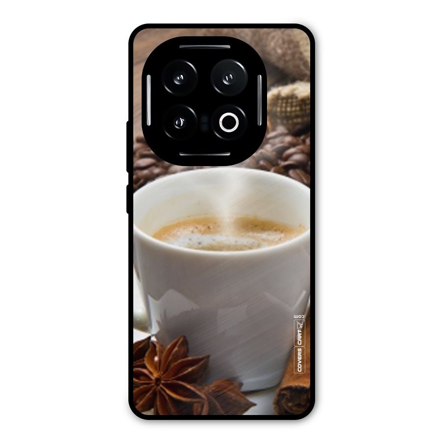 Classic Coffee Beans Metal Back Case for iQOO 13
