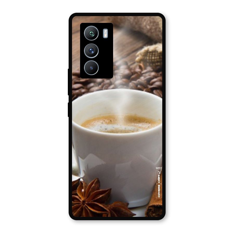 Classic Coffee Beans Metal Back Case for iQOO 9 SE