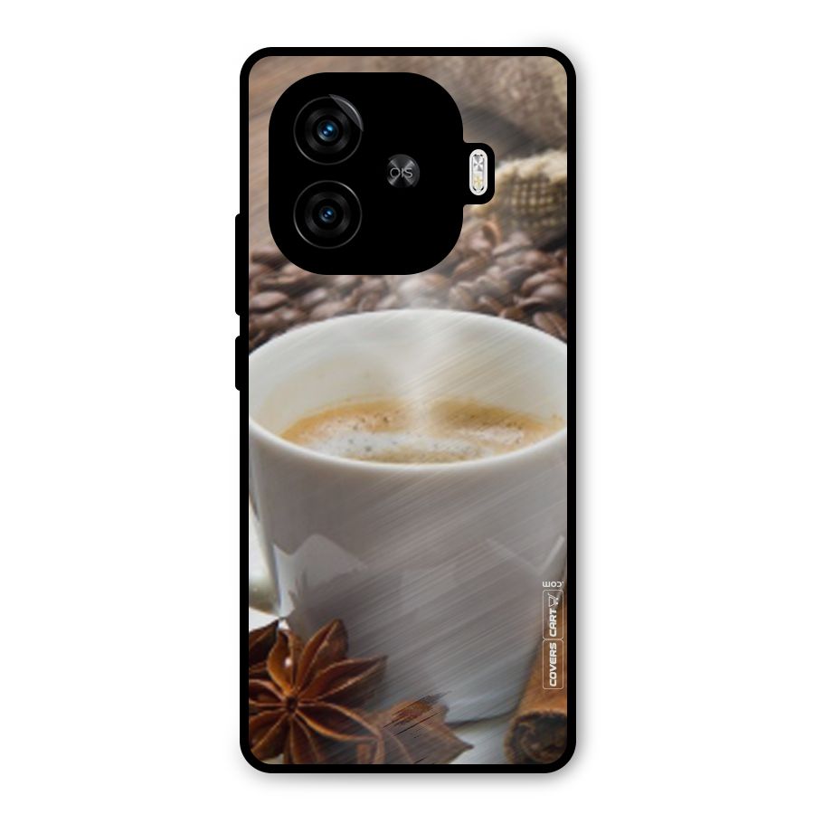 Classic Coffee Beans Metal Back Case for iQOO Z9 Turbo