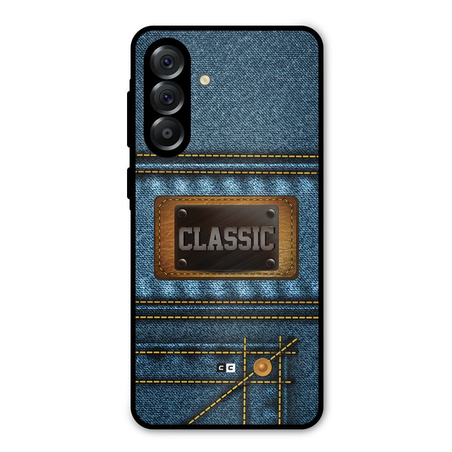 Classic Denim Metal Back Case for Galaxy A36