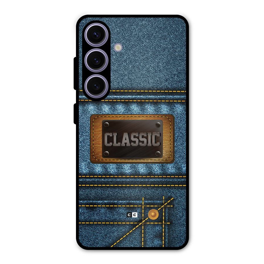 Classic Denim Metal Back Case for Galaxy S24