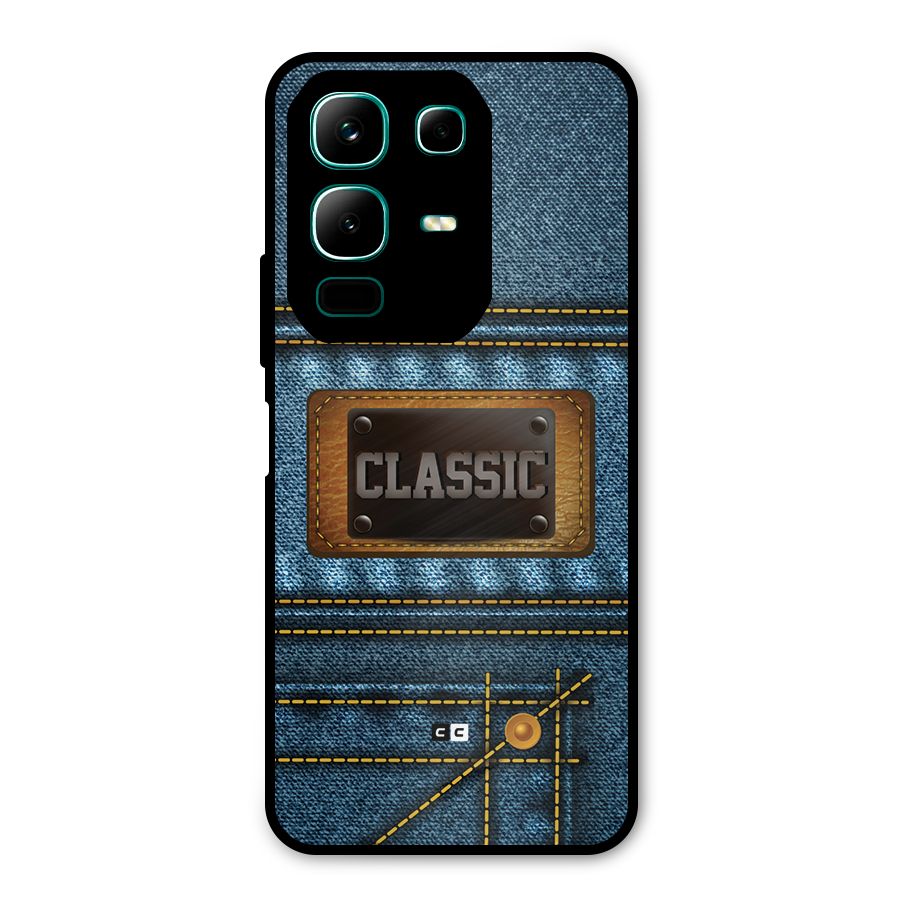 Classic Denim Metal Back Case for Infinix Note 50x