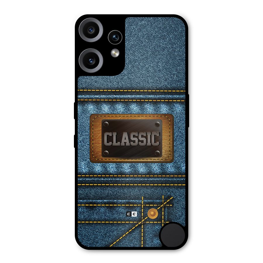 Classic Denim Metal Back Case for Nothing CMF Phone 2 Pro