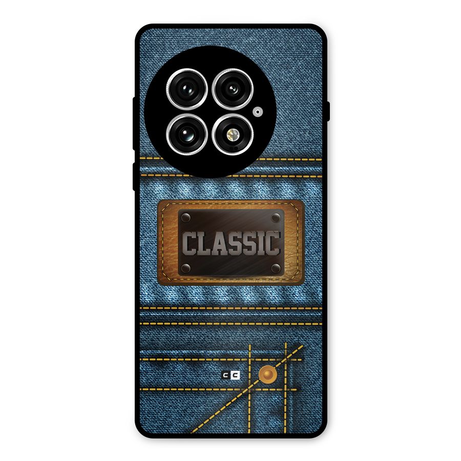 Classic Denim Metal Back Case for OnePlus 13