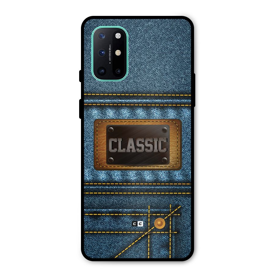 Classic Denim Metal Back Case for OnePlus 8T
