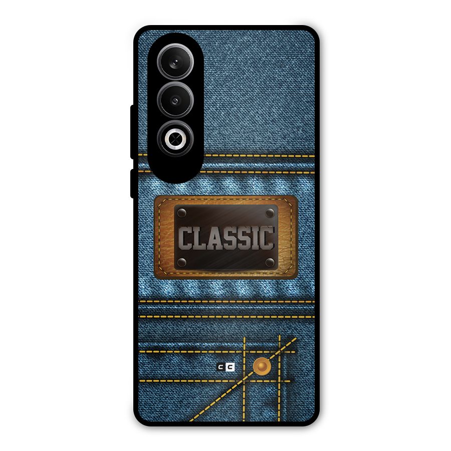 Classic Denim Metal Back Case for OnePlus Nord CE4