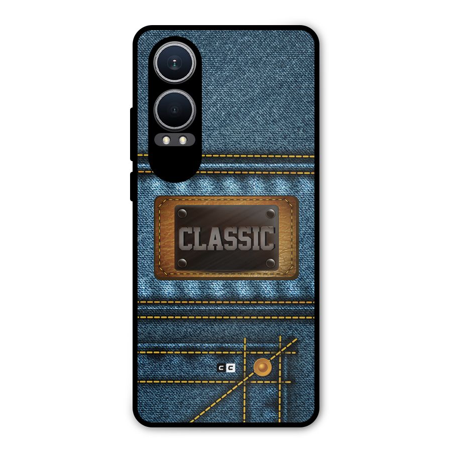 Classic Denim Metal Back Case for OnePlus Nord CE4 Lite
