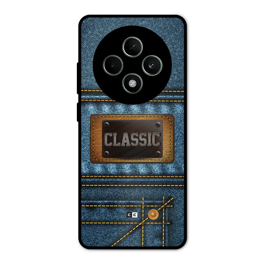 Classic Denim Metal Back Case for Oppo F27