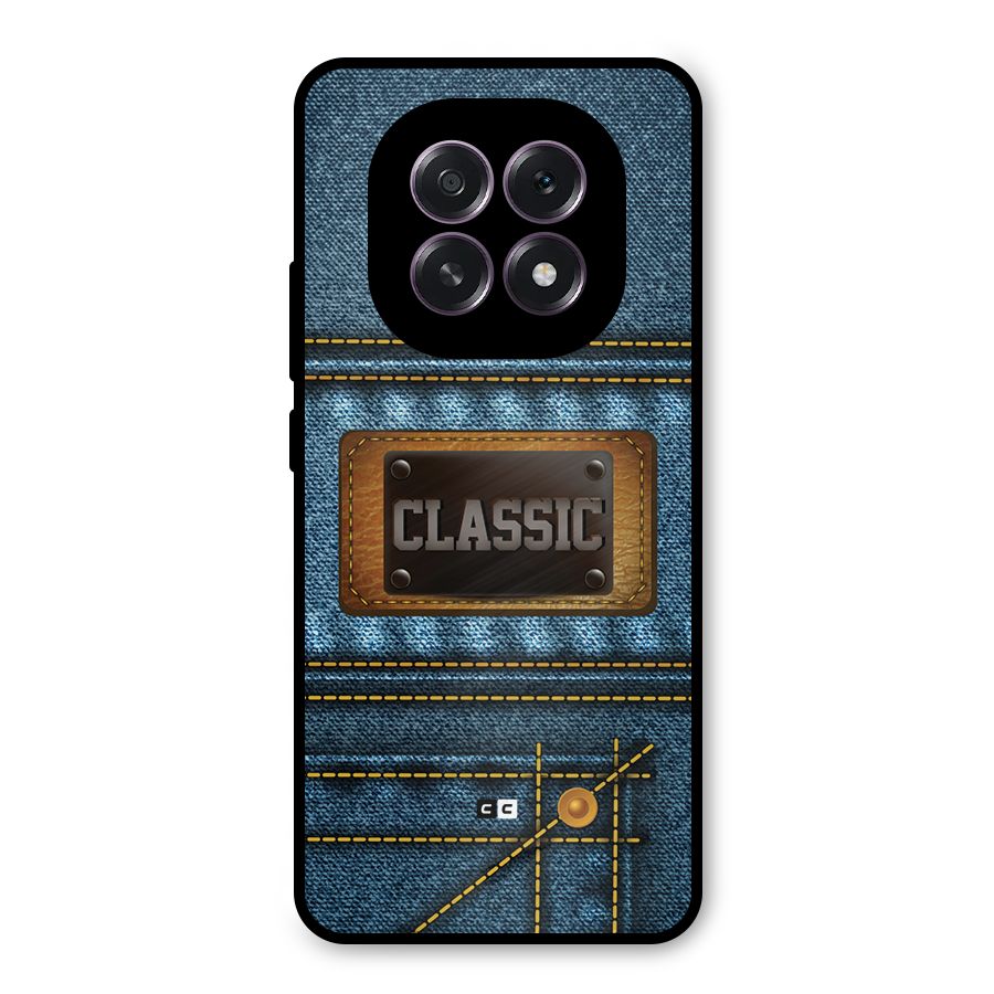 Classic Denim Metal Back Case for Oppo F29
