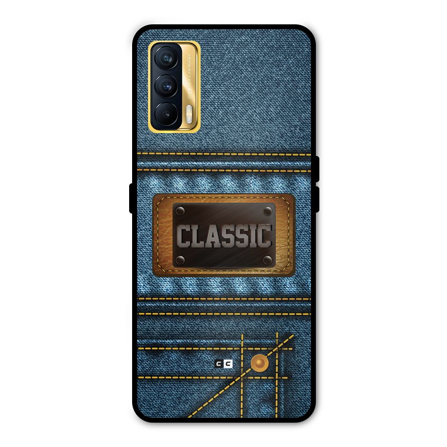 Classic Denim Metal Back Case for Realme X7