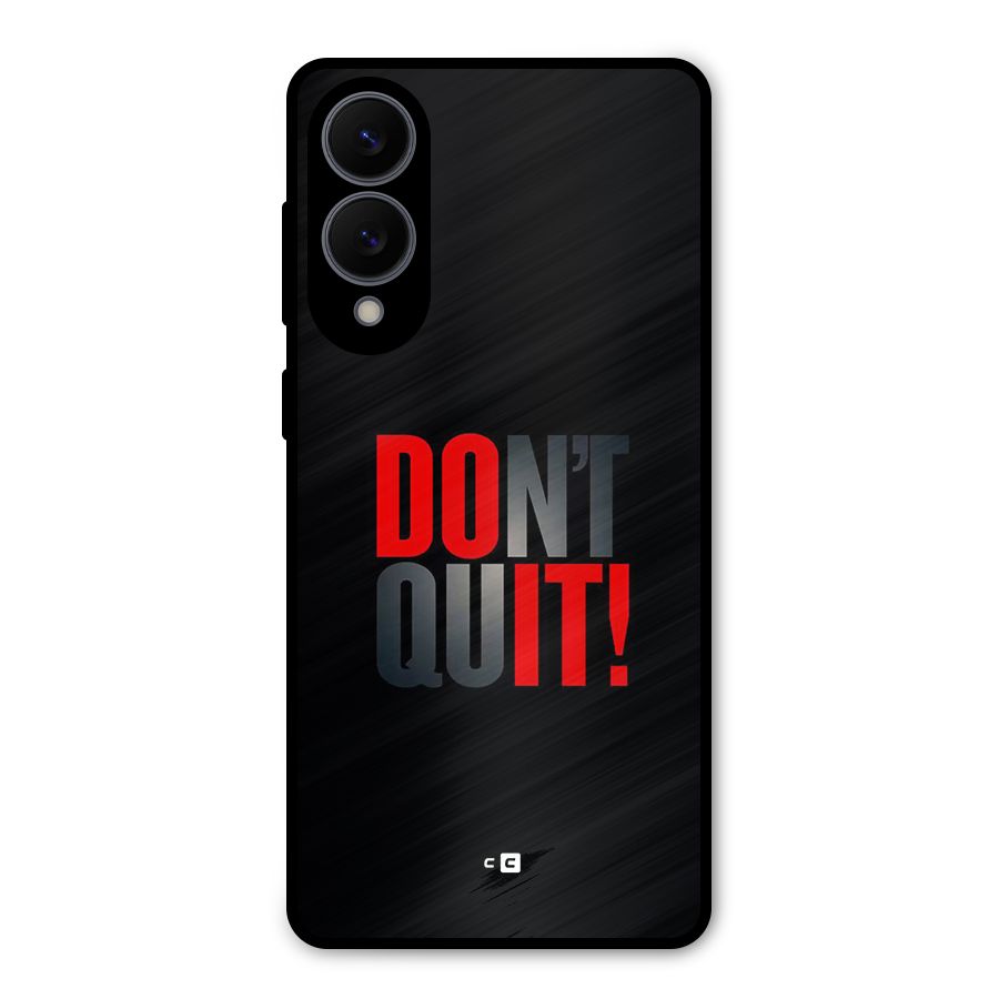 Classic Dont Quit Metal Back Case for Galaxy S25 Edge