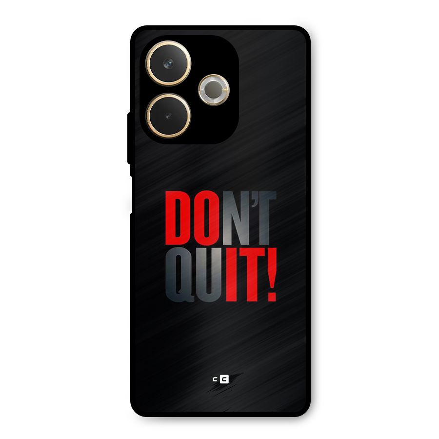 Classic Dont Quit Metal Back Case for Oppo A5 Pro
