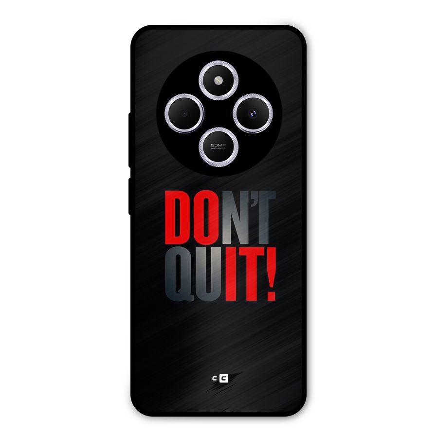 Classic Dont Quit Metal Back Case for Poco M7