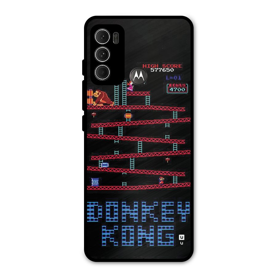 Classic Gorilla Game Metal Back Case for Moto G60