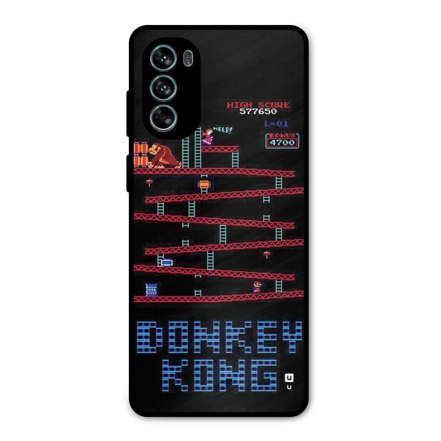 Classic Gorilla Game Metal Back Case for Moto G62