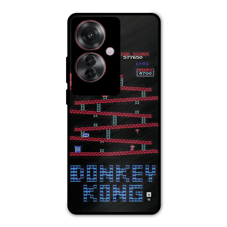 Classic Gorilla Game Metal Back Case for Oppo F25 Pro