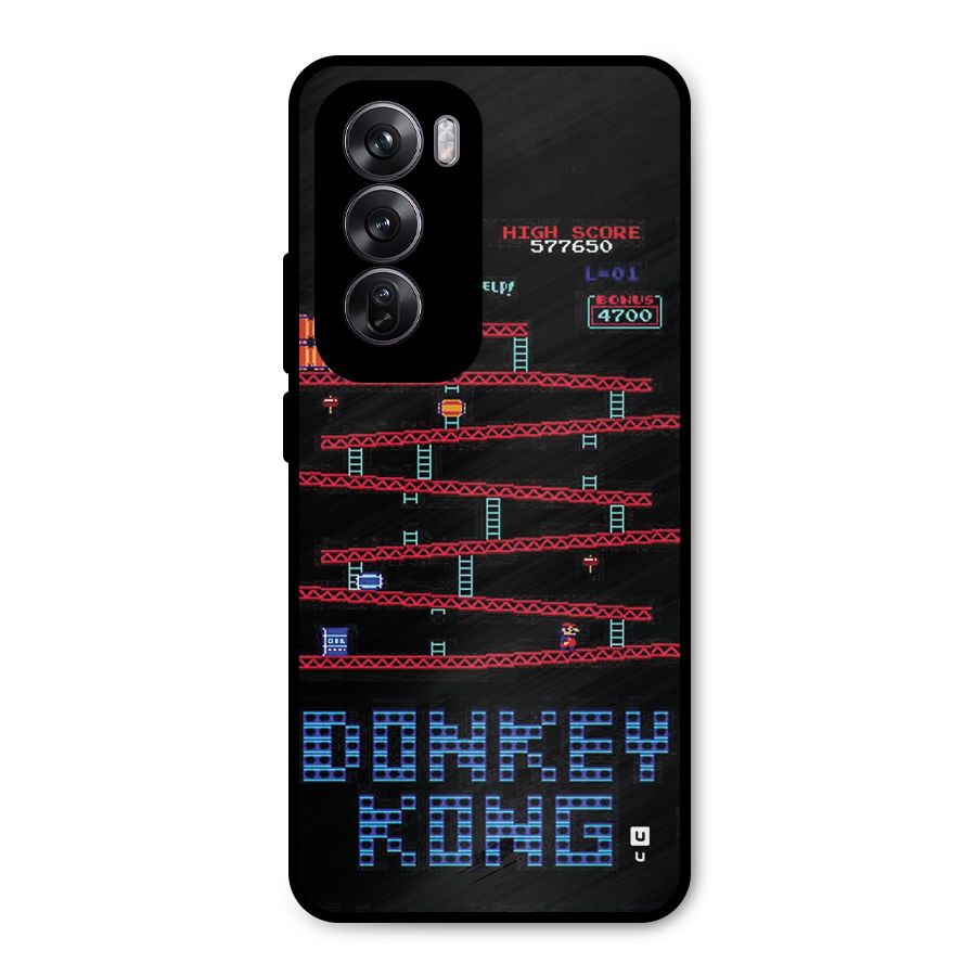 Classic Gorilla Game Metal Back Case for Oppo Reno12 Pro