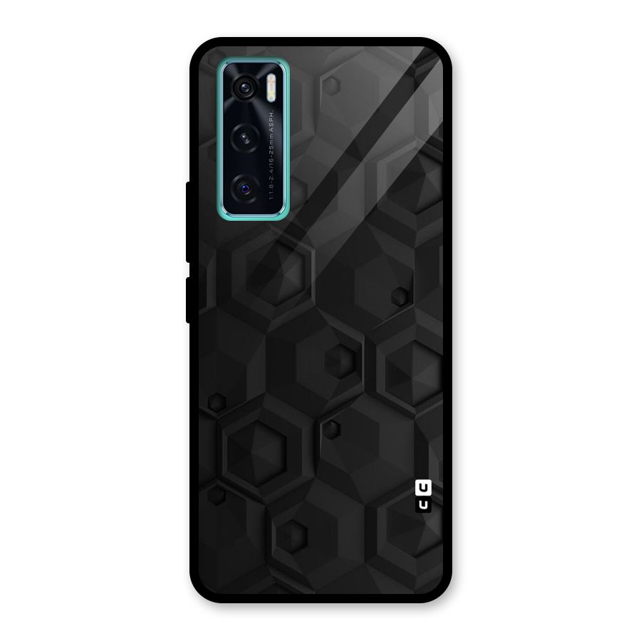 Classic Hexa Glass Back Case for Vivo V20 SE