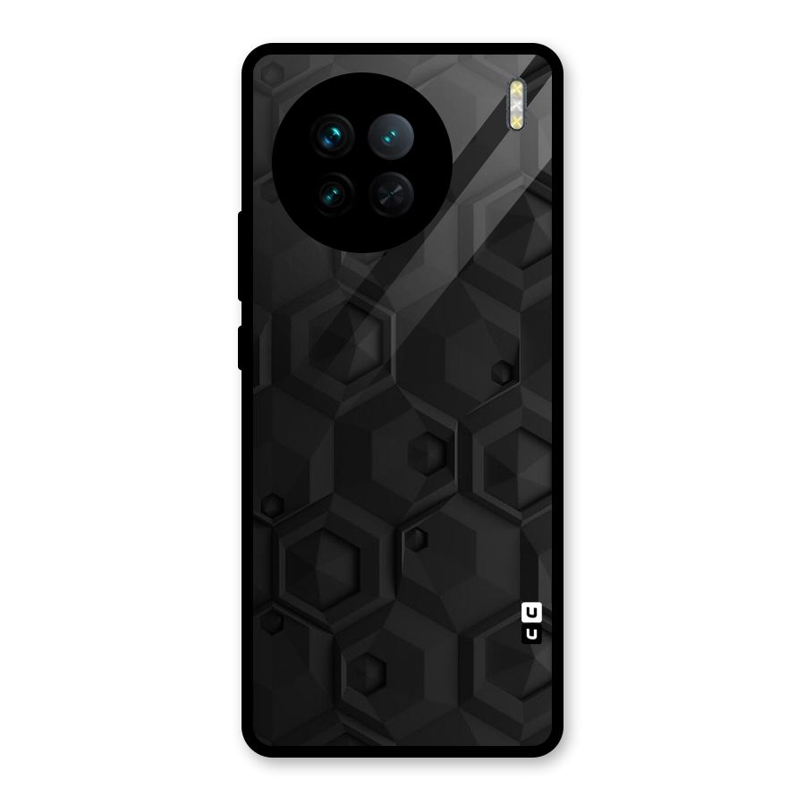Classic Hexa Glass Back Case for Vivo X90