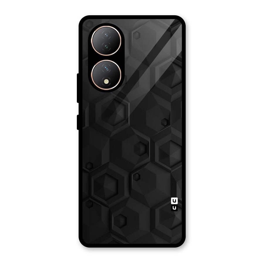 Classic Hexa Glass Back Case for Vivo Y100A