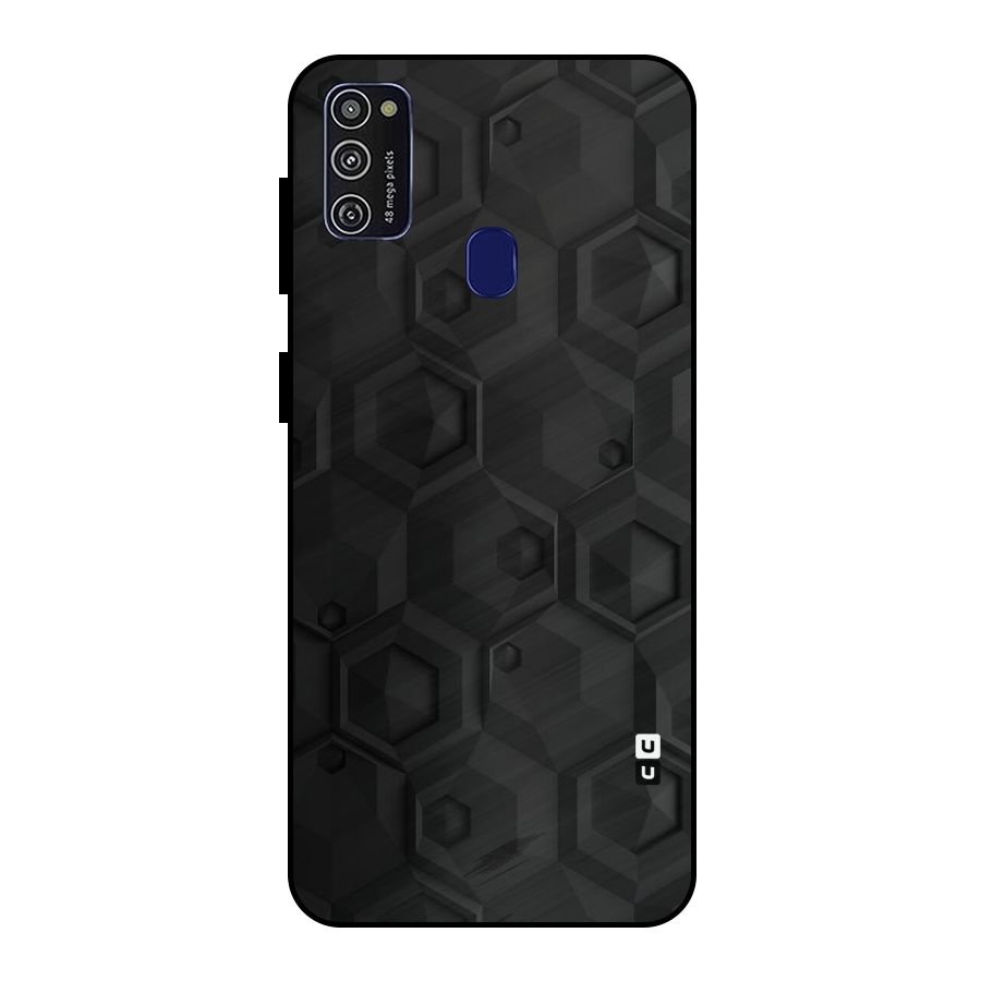 Classic Hexa Metal Back Case for Galaxy M21