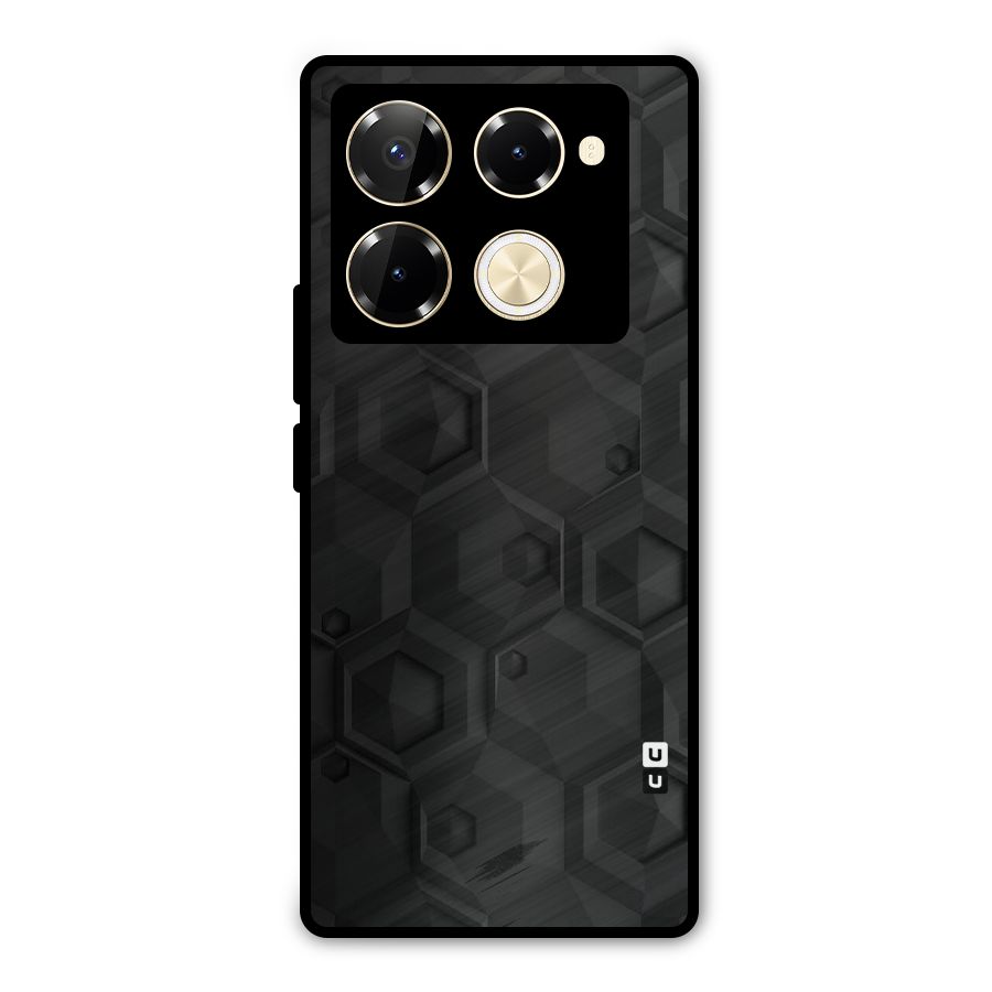 Classic Hexa Metal Back Case for Infinix Note 40 Pro Plus