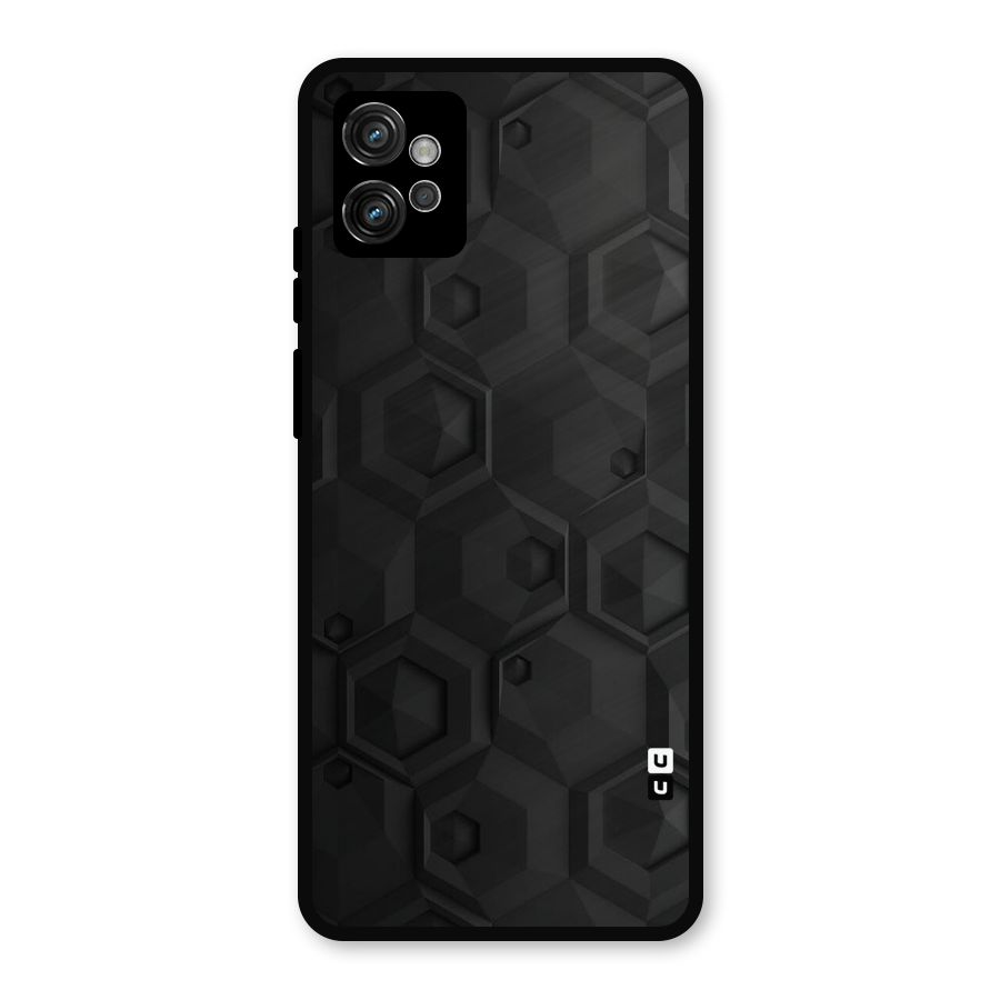 Classic Hexa Metal Back Case for Moto G32