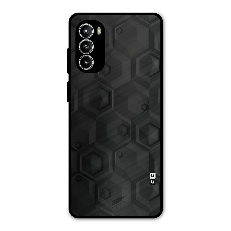 Classic Hexa Metal Back Case for Moto G52