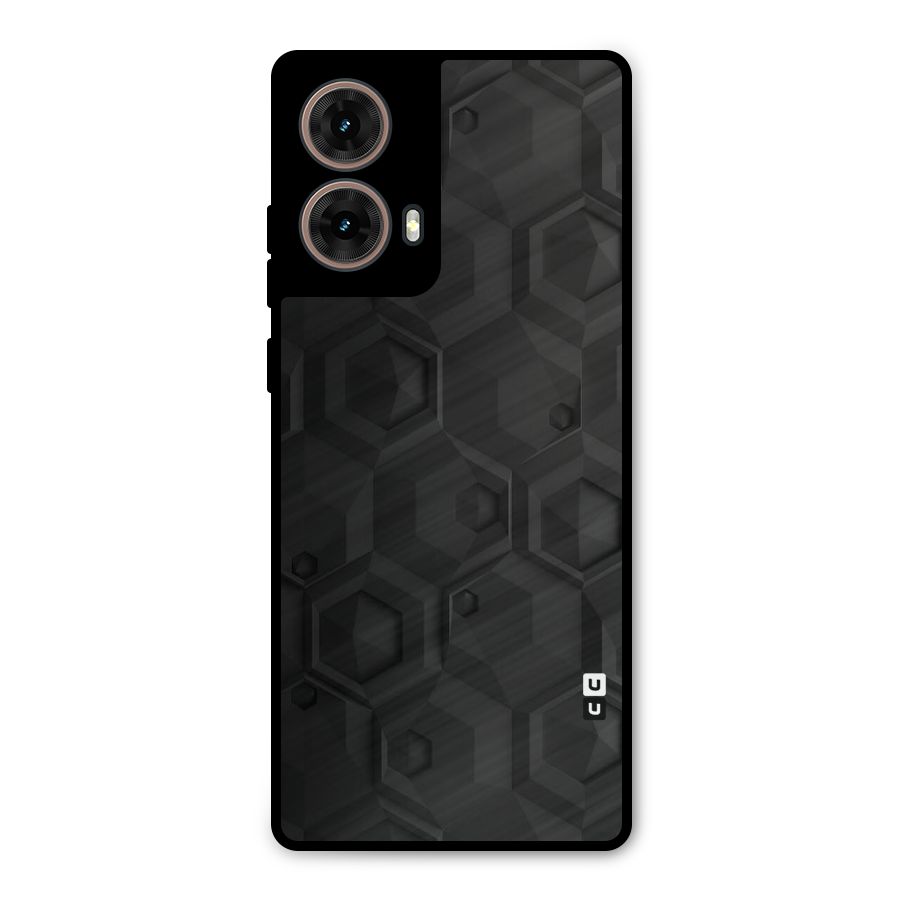 Classic Hexa Metal Back Case for Moto G85