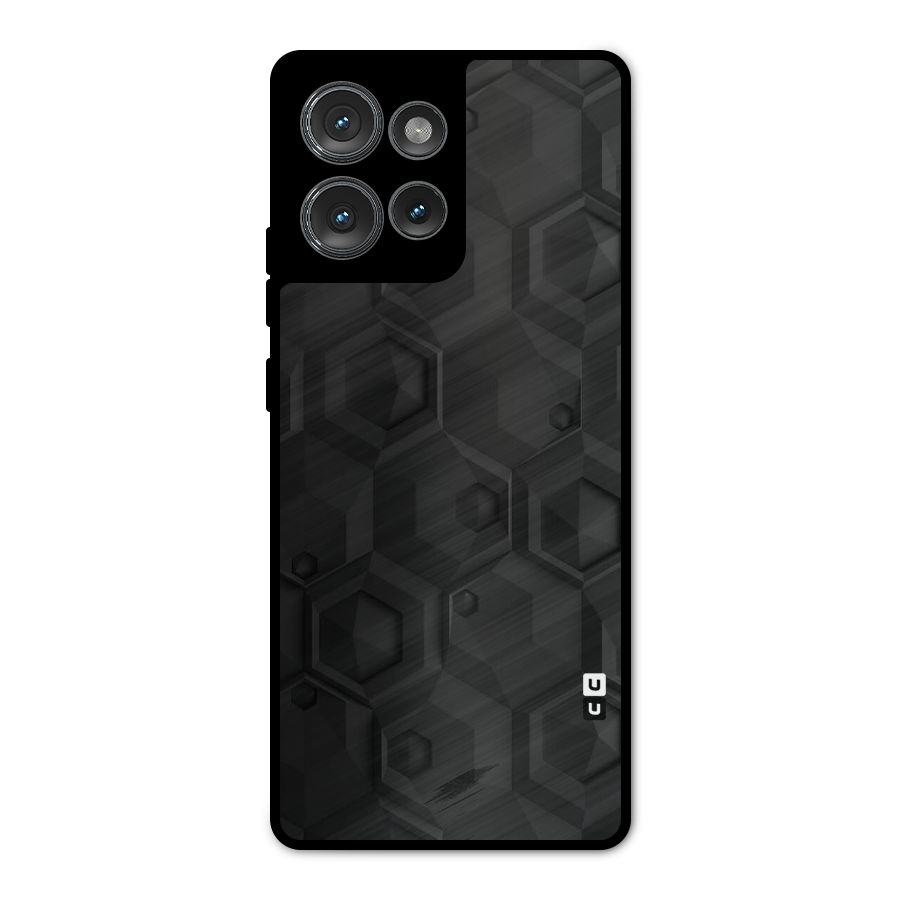 Classic Hexa Metal Back Case for Motorola Edge 50