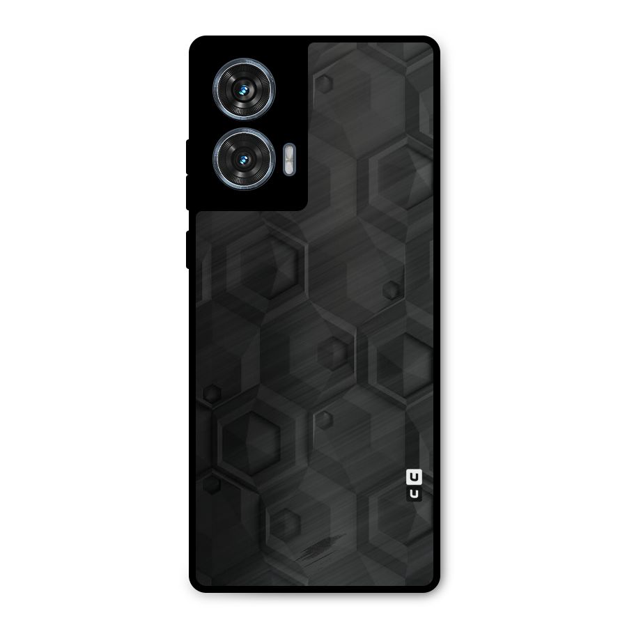 Classic Hexa Metal Back Case for Motorola Edge 50 Fusion