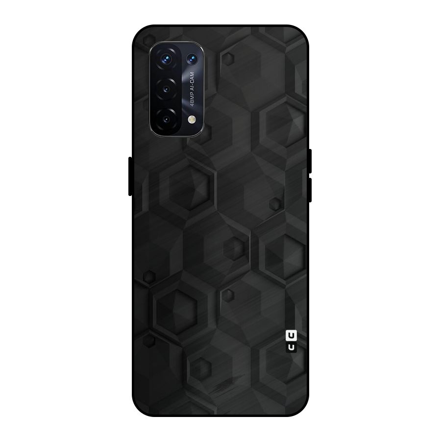 Classic Hexa Metal Back Case for Oppo A74 5G