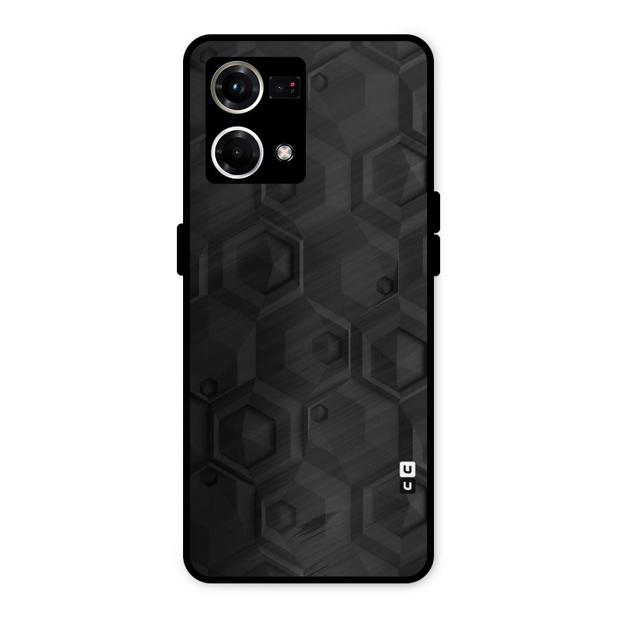 Classic Hexa Metal Back Case for Oppo F21s Pro 4G