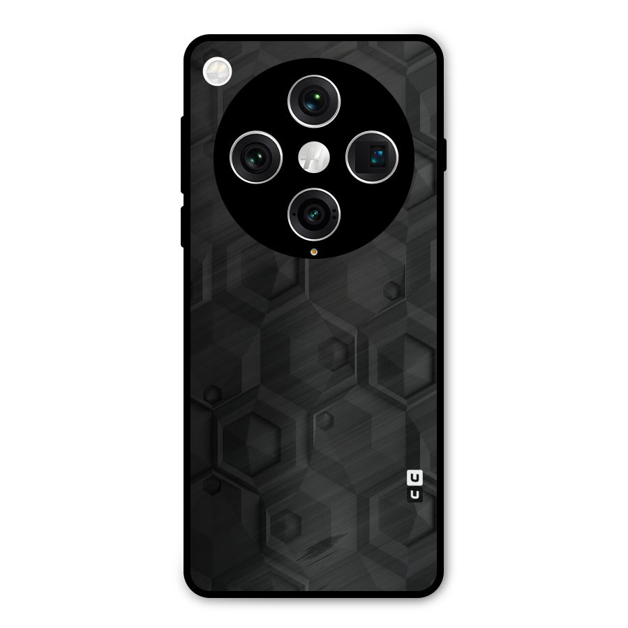Classic Hexa Metal Back Case for Oppo Find X8 Pro