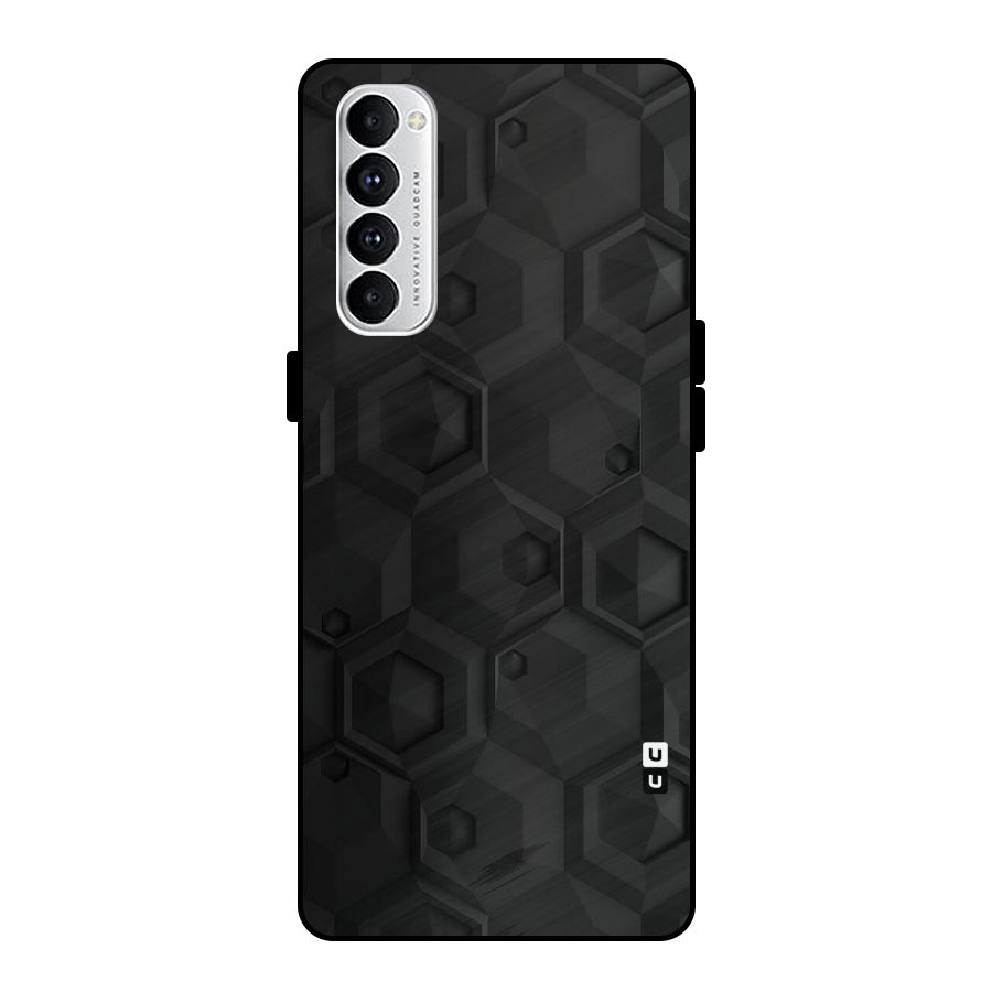 Classic Hexa Metal Back Case for Oppo Reno4 Pro